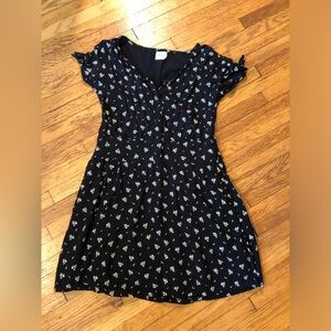 Abercrombie kids black floral dress. Size 11/12
